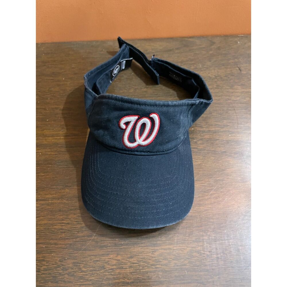 WN Visor Navy Blue MLB Genuine Merchandise Adjustable Baseball Hat